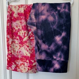 Terra & Sky Bundle Tie-Dye 19” Capri Leggings Set